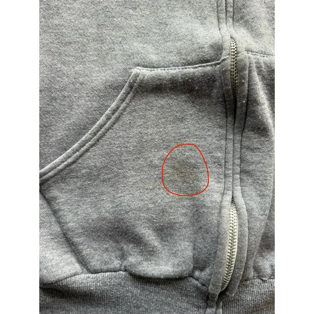1970s Russell Athletic Gray Zip Up Hoodie Size XS Made in USA - Picture 6 of 6